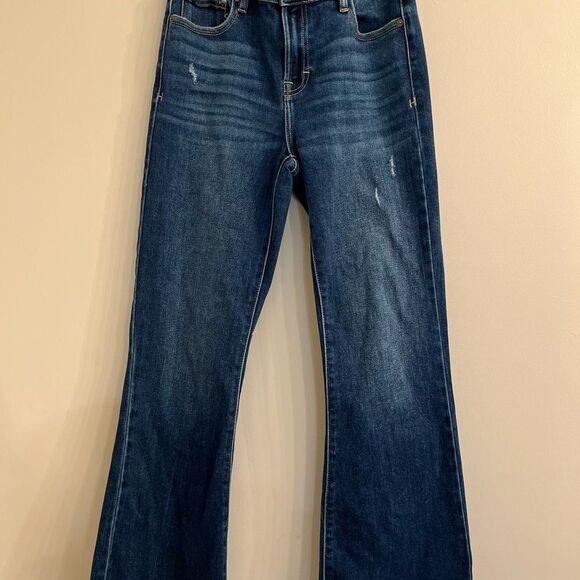 Hidden Blue Denim Jeans with Brown Patch - Picture 4 of 11